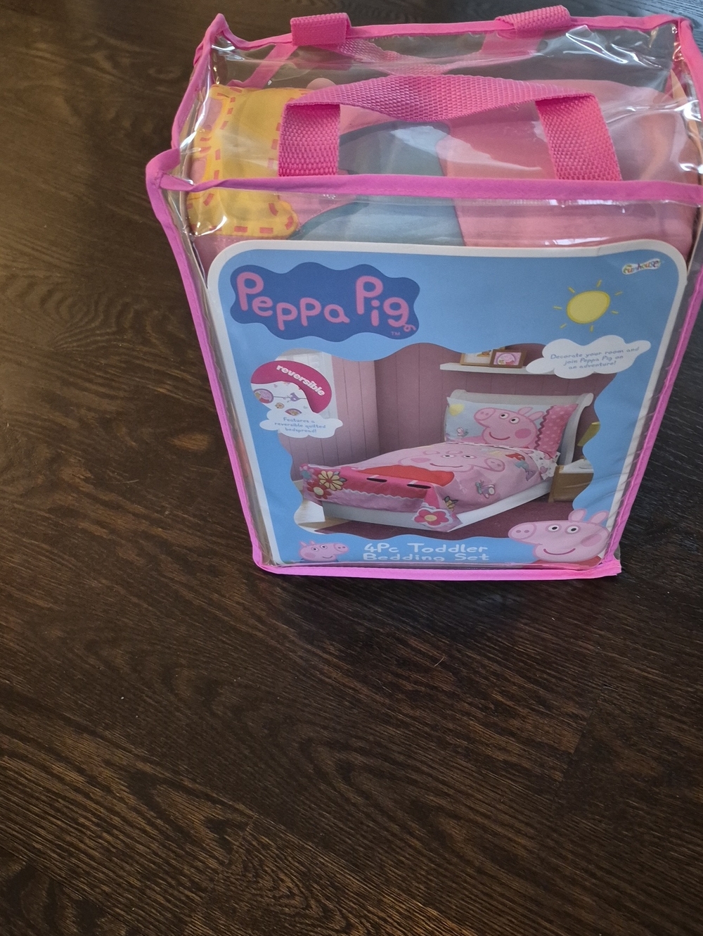 NWT Peppa Pig 4pc Toddler Bedding Set - Pink
